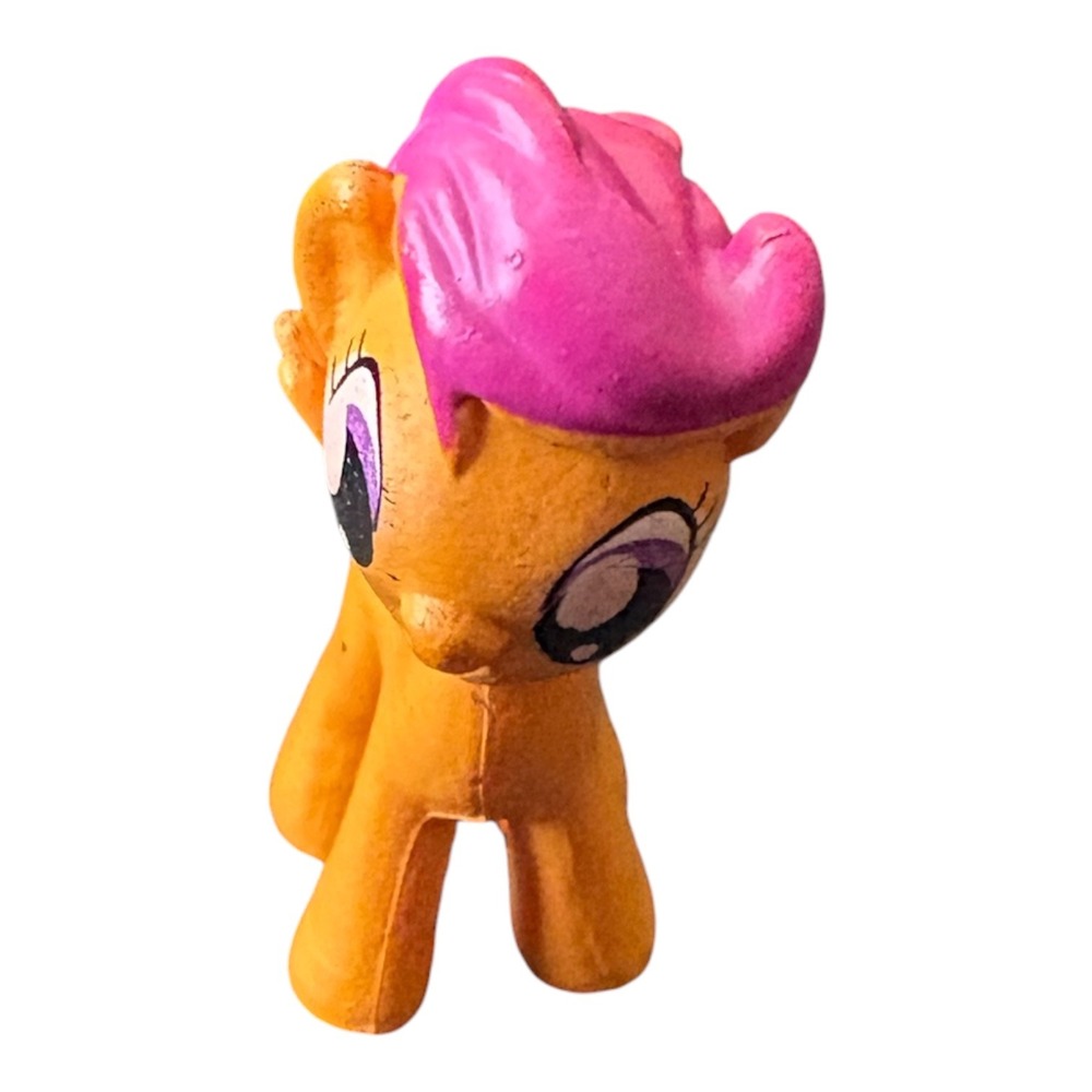 My Little Pony G3 Scootaloo Mini Figure Orange Pink Pegasus Hasbro 2" Toy - Picture 2 of 9